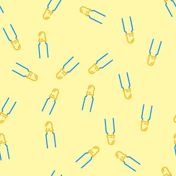 Tantalum capacitor electronic component vector seamless pattern イラスト素材