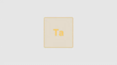 Tantalum Ta Periodic Table Element Tile Clean No Text Animation Video Overlay Al 動画素材 339367333