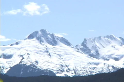 Tantalus Glacier Pan right Stock Footage 239402