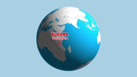 TANZANIA BUKOBA ZOOM IN FROM SPACE Stock Footage 177548853
