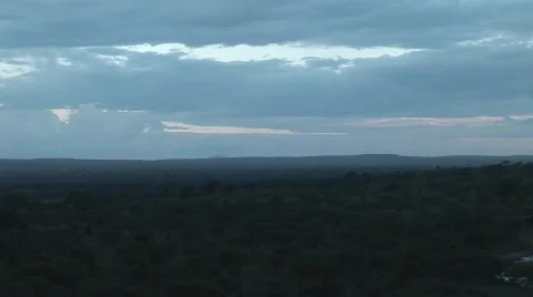 Tanzania dusk Stock Footage