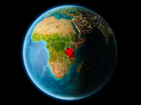 Tanzania in the evening Illustrazione stock