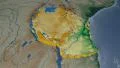 Tanzania extruded. Bumps shaded. 4k or 4k+ Resolution