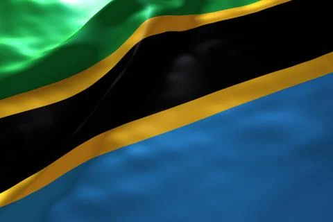 Tanzania flag background 스톡 일러스트