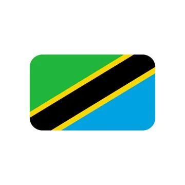 Tanzania flag icon vector Stock Illustration