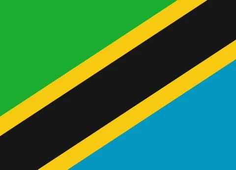 Tanzania flag イラスト素材