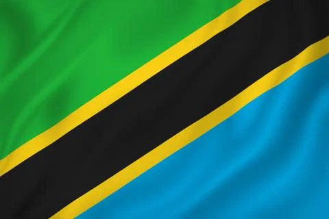 Tanzania flag Stock Photos