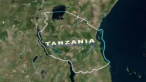 Tanzania Map Animation Stock Footage 273879684