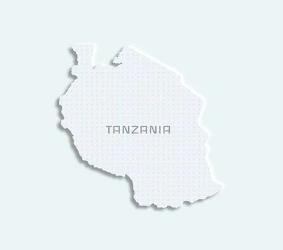 Tanzania map Stock Illustration