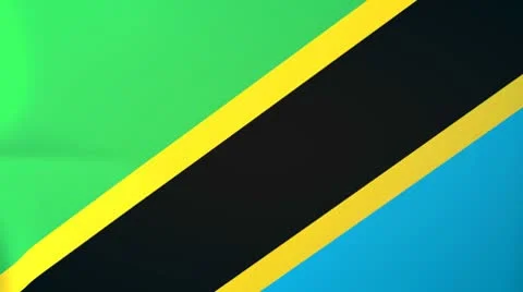 Tanzania Waving Flag Stock Footage 10762681
