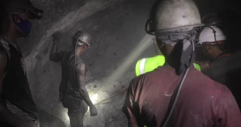 Tanzanite miners Stock Footage 144681518