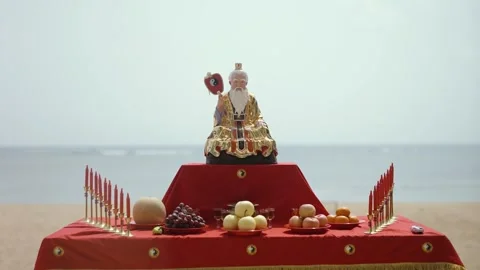 Tao god statue Stock Footage 274401916