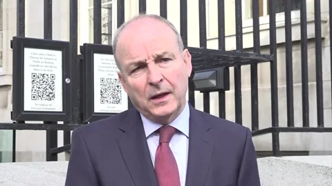 Taoiseach community relationships need developing after Drumcree parade dispute Stock Footage 348845404