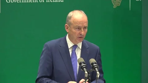 Taoiseach defends Development Plan Stock Footage 313548533