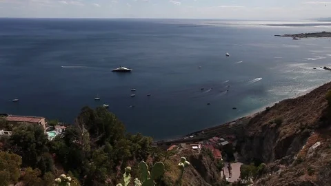 Taormina Panoramic scene Stock Footage 81149127