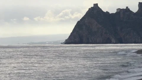 Taormina's beach Stock Footage 143454486