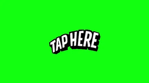 Tap animation on green screen Stock Footage 335552902