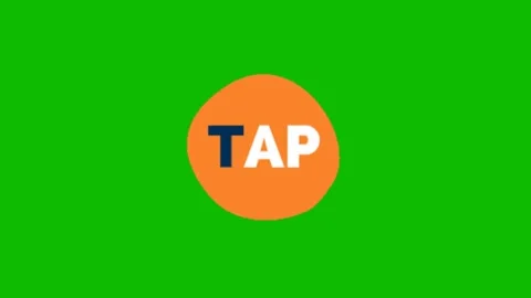 Tap call to action animation on chroma key Vidéo 329398874