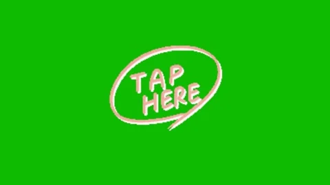 Tap call to action animation on chroma key 動画素材 329398909