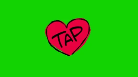 Tap call to action animation on chroma key Vidéo 329398932