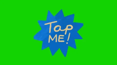 Tap call to action animation on chroma key Vídeos de archivo 329398933