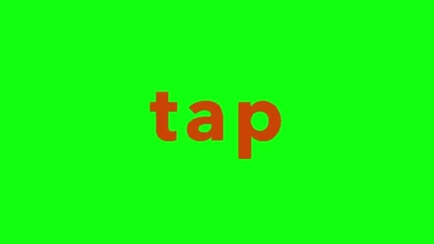 Tap call to action animation on green background Stock Footage 335552887