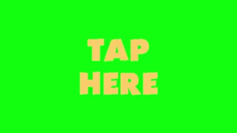 Tap call to action animation on green background Stock Footage 335552897