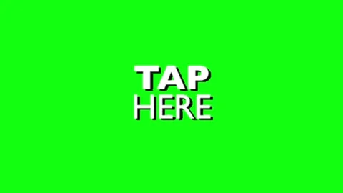 Tap call to action animation on green background Stock Footage 335552898