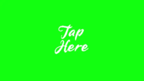 Tap call to action animation on green background Video stock 335552900
