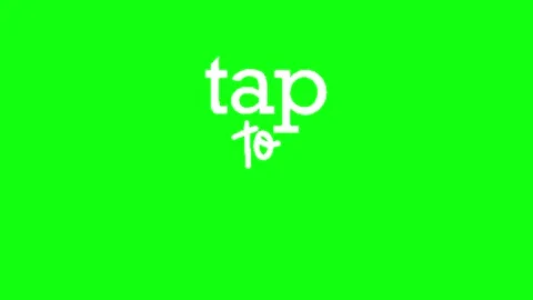 Tap call to action animation on green background Video stock 335552901