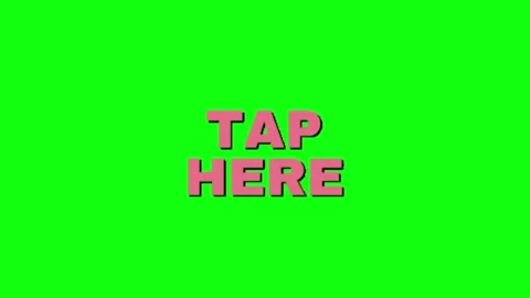 Tap call to action animation on green background Vídeo Stock 335552912