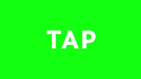 Tap call to action animation on green background Stock Footage 335552913