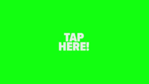Tap call to action animation on green background Video stock 335552968