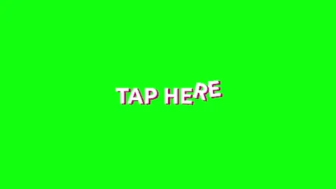 Tap call to action animation on green background Video stock 335552969