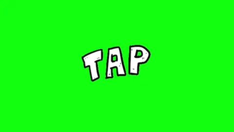 Tap call to action animation on green background Stock Footage 335552970
