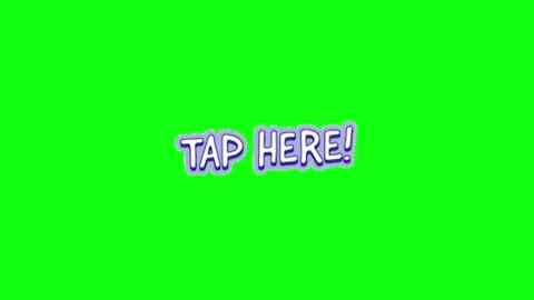 Tap call to action animation on green background Vídeo Stock 335552977