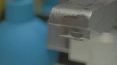 Tap closeup with dripping water-drop. Water leaking, saving concept. Stock Footage 43224752