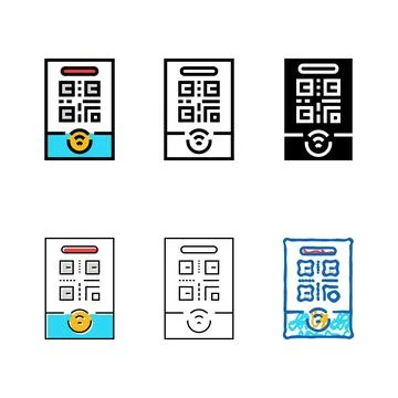 Tap to connect nfc technology clean color icon vector Stock Illustration