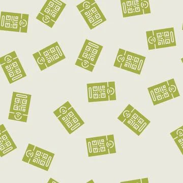 Tap to connect nfc technology glyph seamless pattern Illustrazione stock
