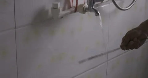 Tap cools silver object Stock Footage 141362746