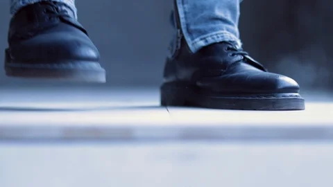 Tap dance close up legs Stock Footage 121930889