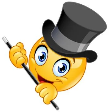 Tap dancer emoticon Stock Illustration