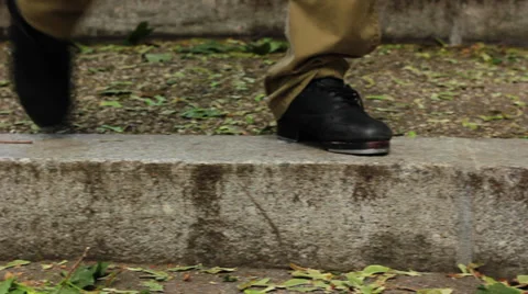 Tap Dancer (Panning) Stock Footage 37123957