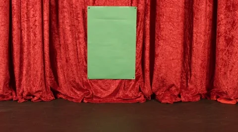 Tap Dancing Feet with Green Screen/Red Curtain Stock Footage 47286754