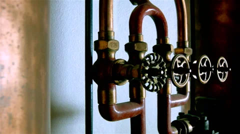 Tap of a distillery keg on a cellar Video stock 62473910