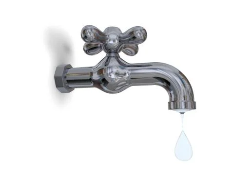 Tap dripping Stock Illustration