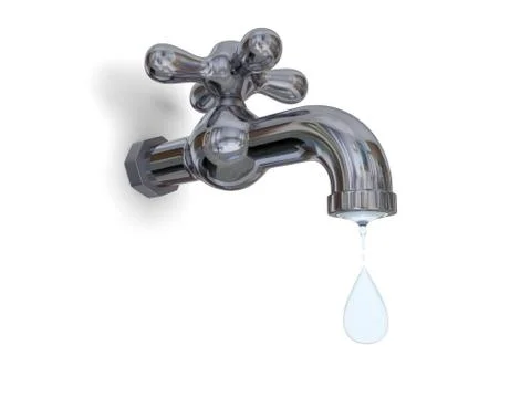 Tap dripping Stock Illustration