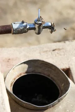 The Tap With Dropping Water Stock Photos
