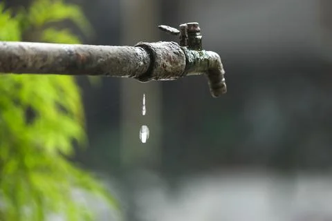 The Tap With Dropping Water Stock Photos
