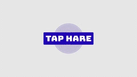Tap Here label animation Stock Footage 335906700